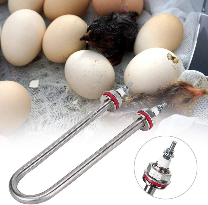 Leftwei Incubator Humidification Tube, 200W Professional U-Shape Poultry Breeding Incubator Heating Tube Incubator Heating Humidification Tube Replacement for Incubator - Image 3